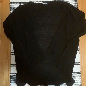 Express faux wrap sweater
